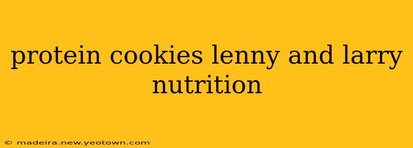 protein cookies lenny and larry nutrition