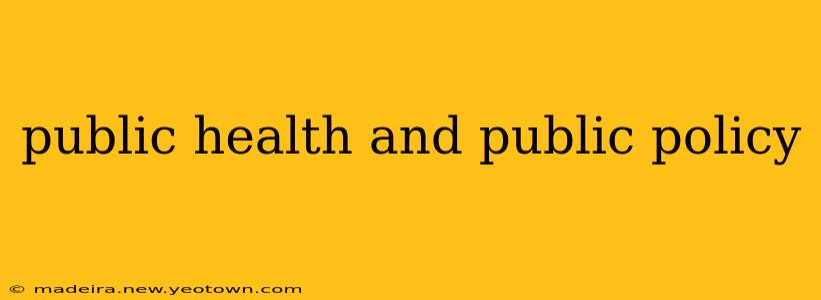public health and public policy