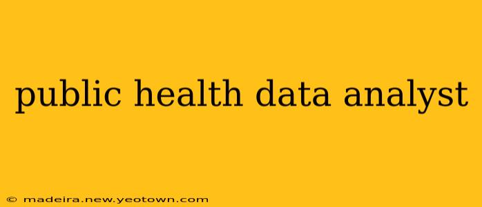public health data analyst