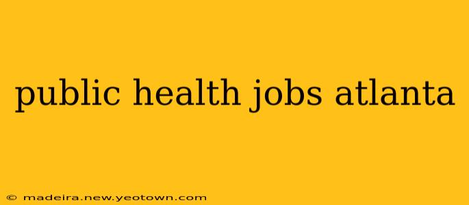 public health jobs atlanta
