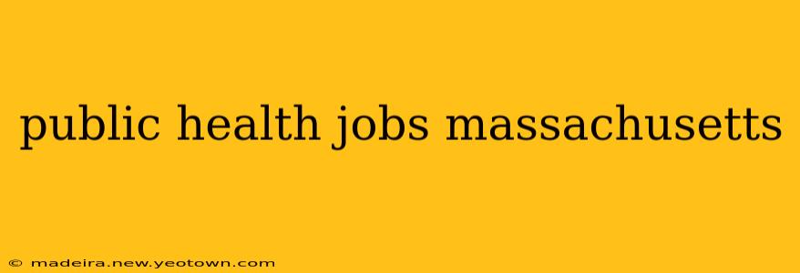 public health jobs massachusetts
