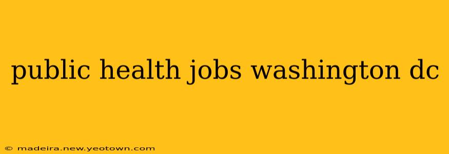 public health jobs washington dc