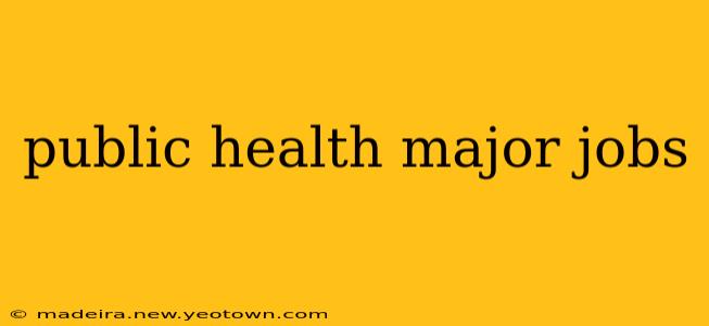 public health major jobs