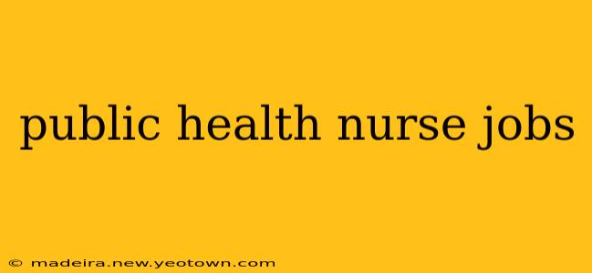 public health nurse jobs