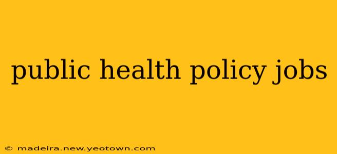 public health policy jobs