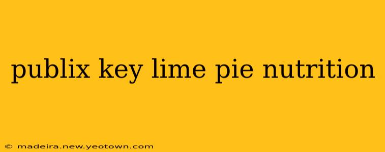 publix key lime pie nutrition