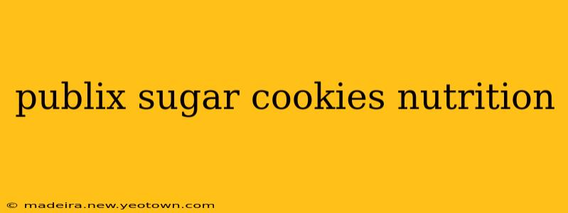 publix sugar cookies nutrition