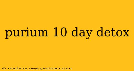 purium 10 day detox