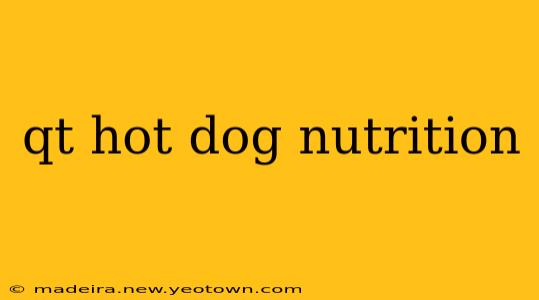 qt hot dog nutrition
