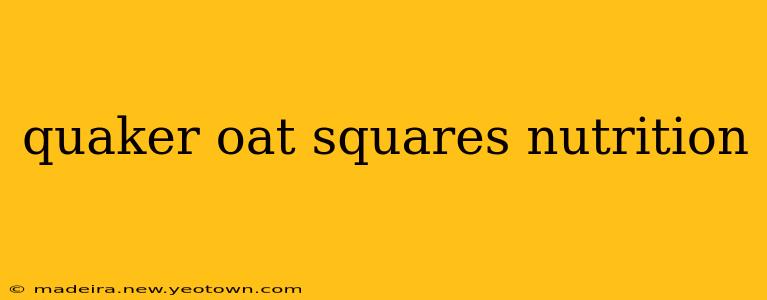 quaker oat squares nutrition