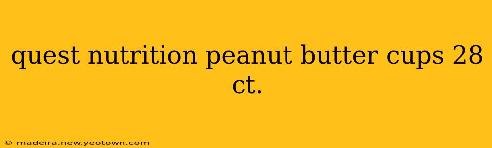 quest nutrition peanut butter cups 28 ct.