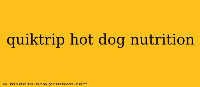quiktrip hot dog nutrition