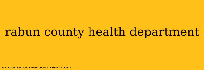 rabun county health department