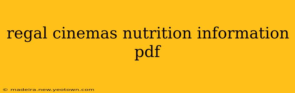 regal cinemas nutrition information pdf