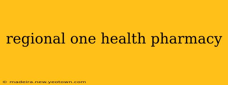 regional one health pharmacy