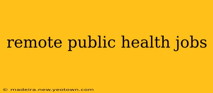 remote public health jobs