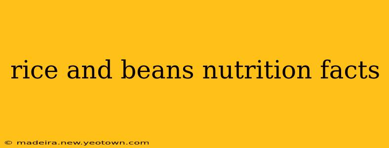 rice and beans nutrition facts