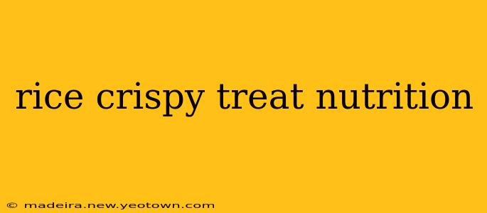 rice crispy treat nutrition