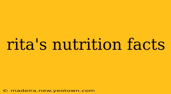 rita's nutrition facts
