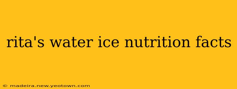 rita's water ice nutrition facts