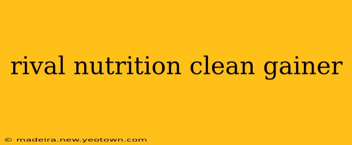 rival nutrition clean gainer