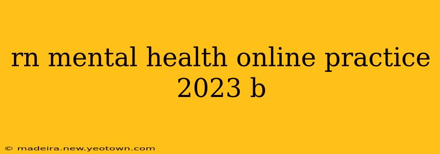 rn mental health online practice 2023 b