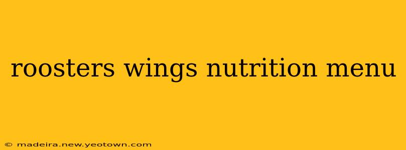 roosters wings nutrition menu