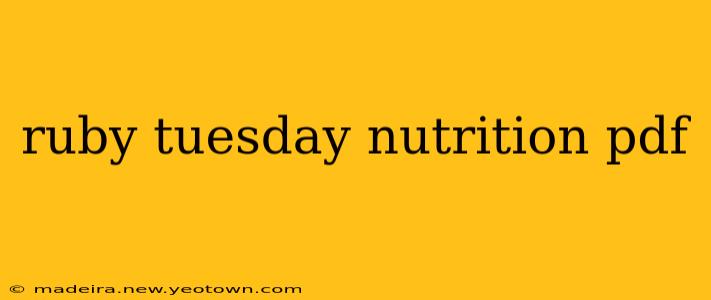 ruby tuesday nutrition pdf
