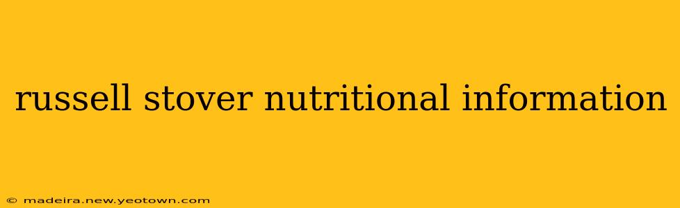 russell stover nutritional information