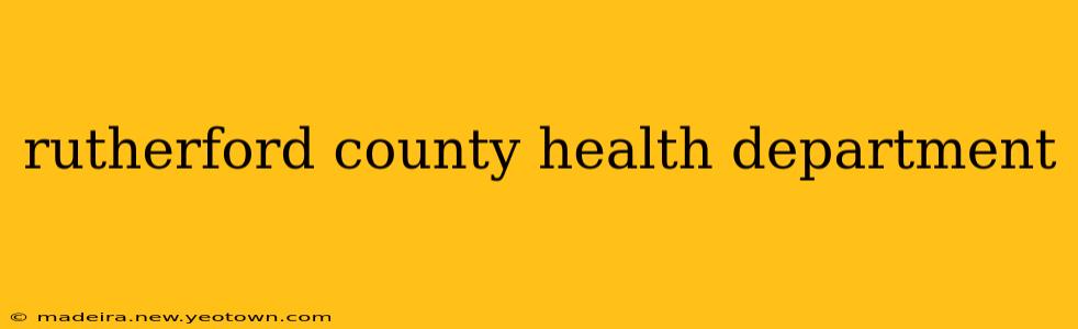 rutherford county health department