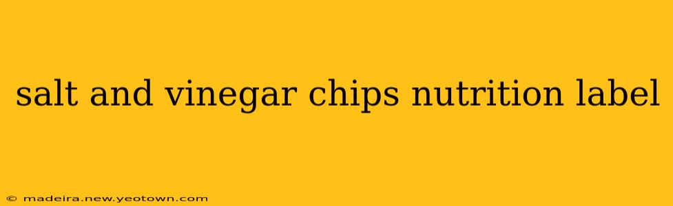 salt and vinegar chips nutrition label