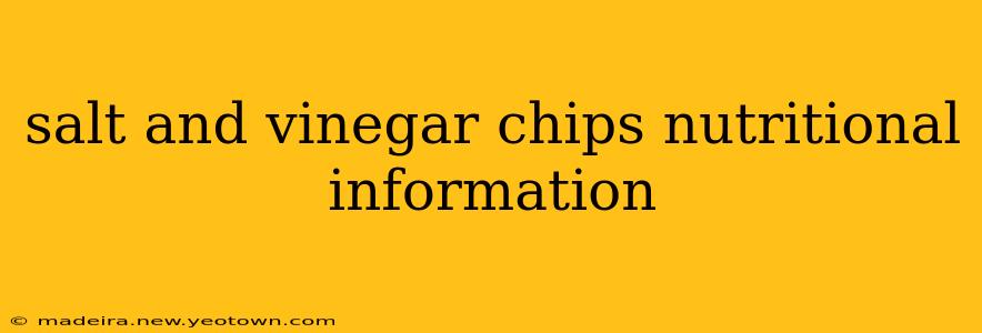 salt and vinegar chips nutritional information