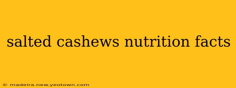 salted cashews nutrition facts