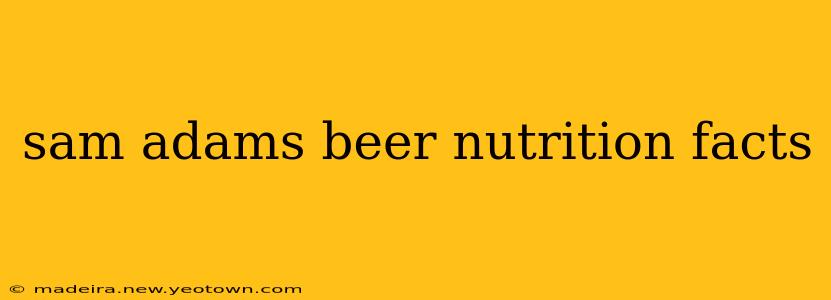 sam adams beer nutrition facts