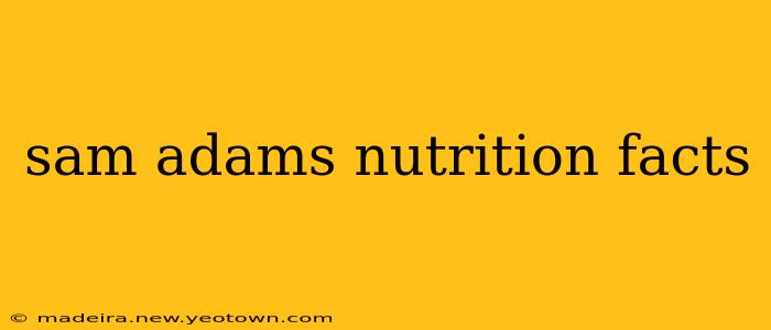 sam adams nutrition facts