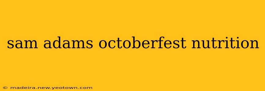 sam adams octoberfest nutrition