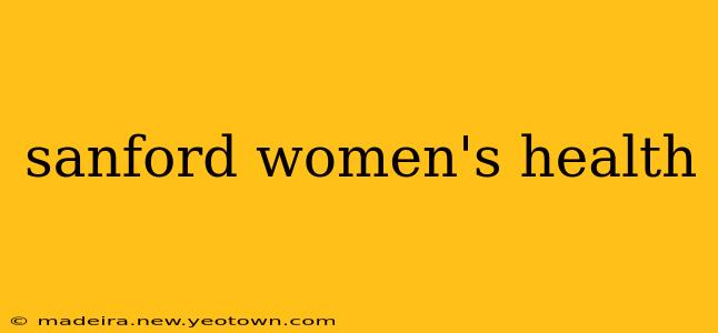 sanford women's health