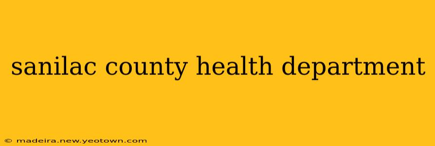 sanilac county health department
