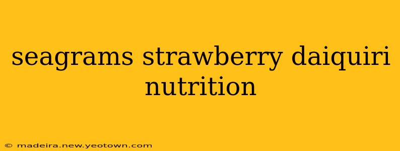 seagrams strawberry daiquiri nutrition