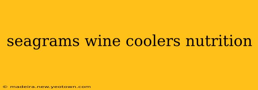 seagrams wine coolers nutrition