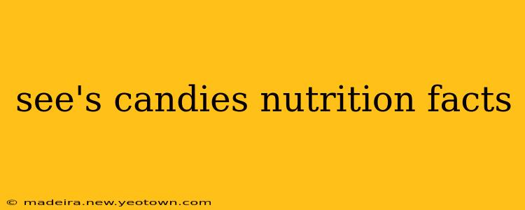 see's candies nutrition facts