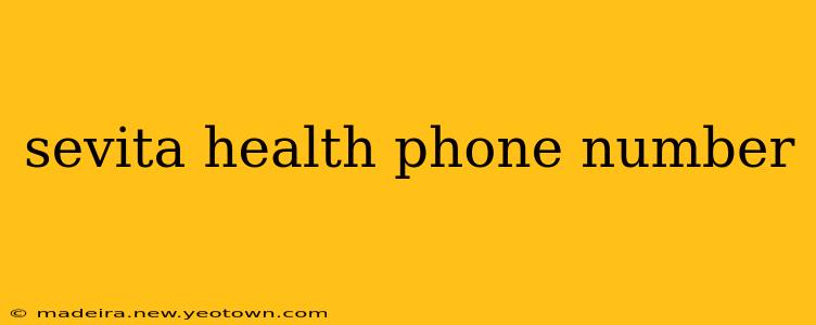 sevita health phone number