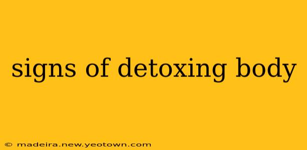 signs of detoxing body