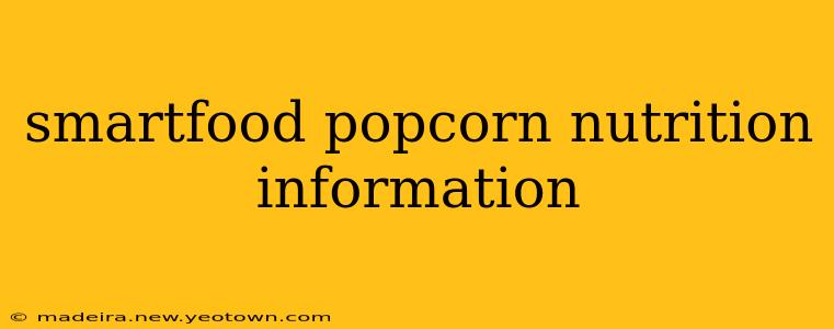 smartfood popcorn nutrition information