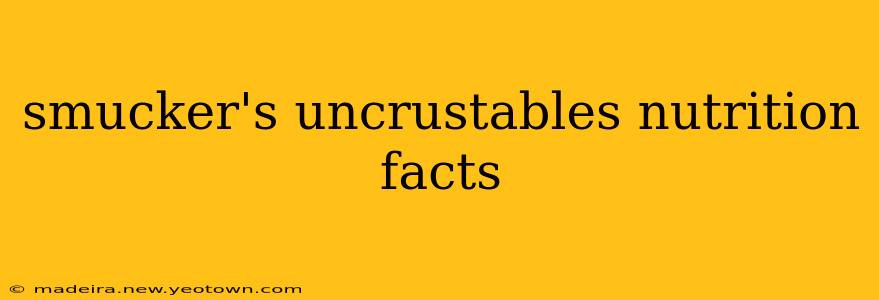 smucker's uncrustables nutrition facts