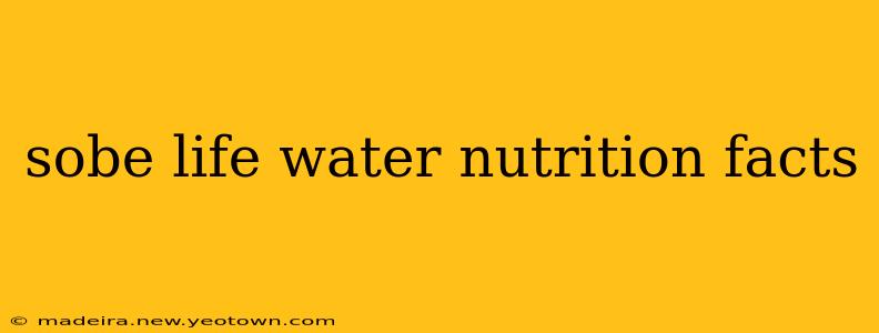 sobe life water nutrition facts