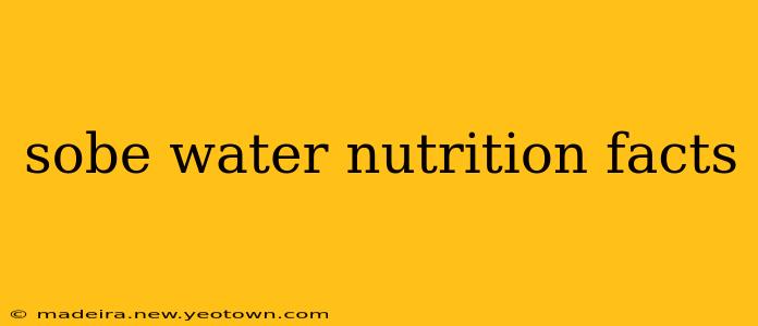sobe water nutrition facts