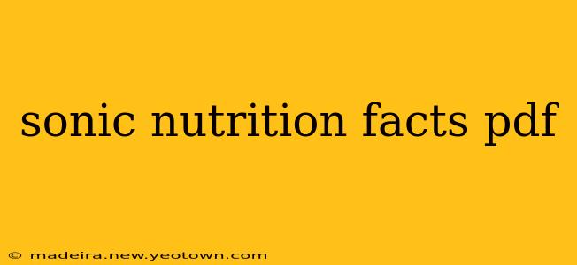 sonic nutrition facts pdf