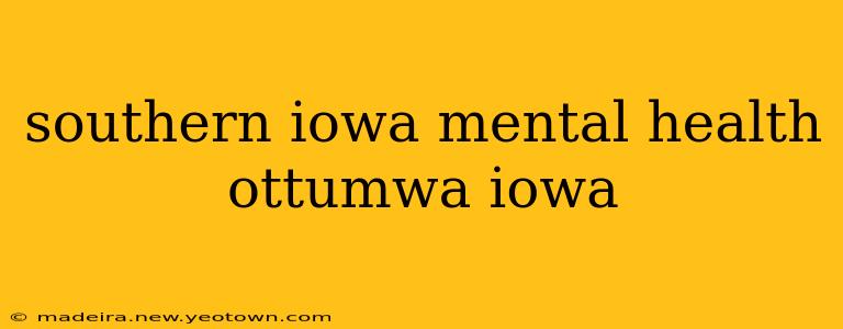 southern iowa mental health ottumwa iowa