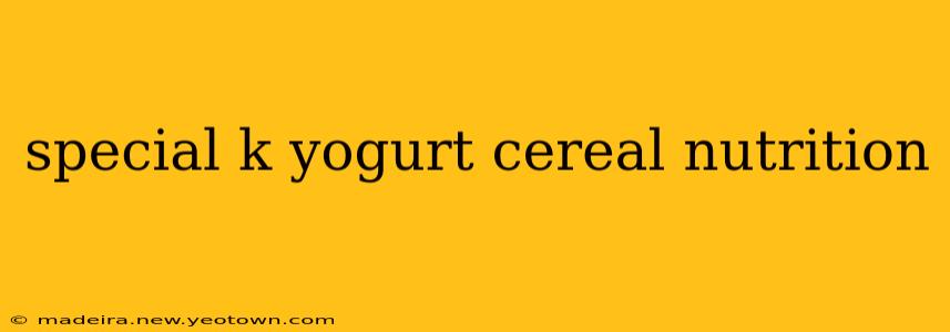 special k yogurt cereal nutrition
